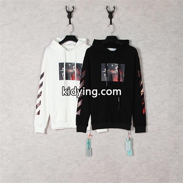 人気注目 Off-White オフホワイト コピー バックプリント フーディー 快適仕様-0