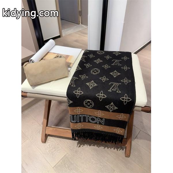 ブラック 2025秋冬話題・大人エレガンス LOUIS VUITTON ルイヴィトン コピー マフラー-7