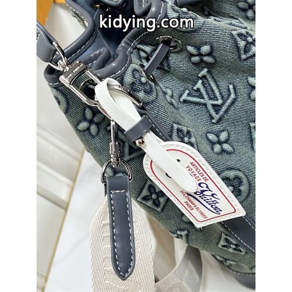 エンボス加工 LOUIS VUITTON ルイヴィトン コピー バケットバッグ グレーモノグラム トレンド-3