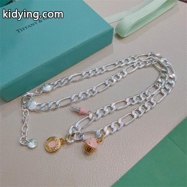 遊び心演出 レイヤード チェーン Tiffany&Co ティファニー コピー ネックレス 限定感-5
