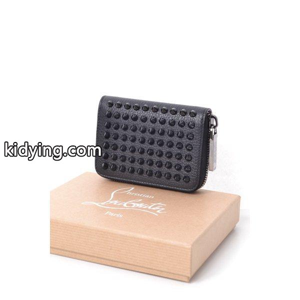 Christian Louboutin PANETTONE COIN PURSE SPIKES ミニ ウォレット TU ブラック クリスチャンルブタン :1000035170:CYCLE HEARTS - 通販ショッピング-0