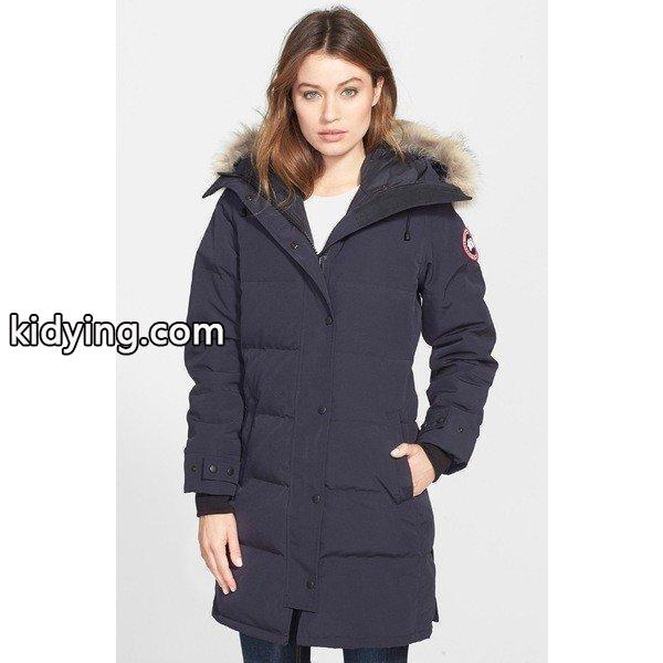 カナダグース ジャケット・ブルゾン アウター レディース Canada Goose Shelburne Genuine Coyote Fur Trim Down Parka Navy :36-lx2nb45ssq-0e9e:asty-shop2 - 通販ショッピング-0