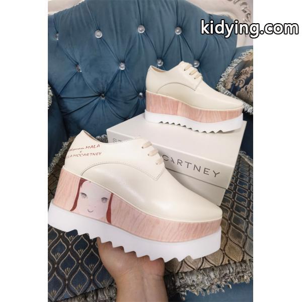 2026新作  STELLA McCARTNEY ステラマッカートニー コピー 厚底シューズ ベージュ 個性的 可愛い-0