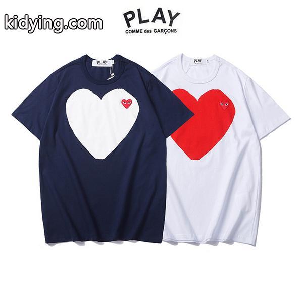 日本のトレンドファッションブランドCOMME des GARCONSコピー ビッグロゴtシャツ-0