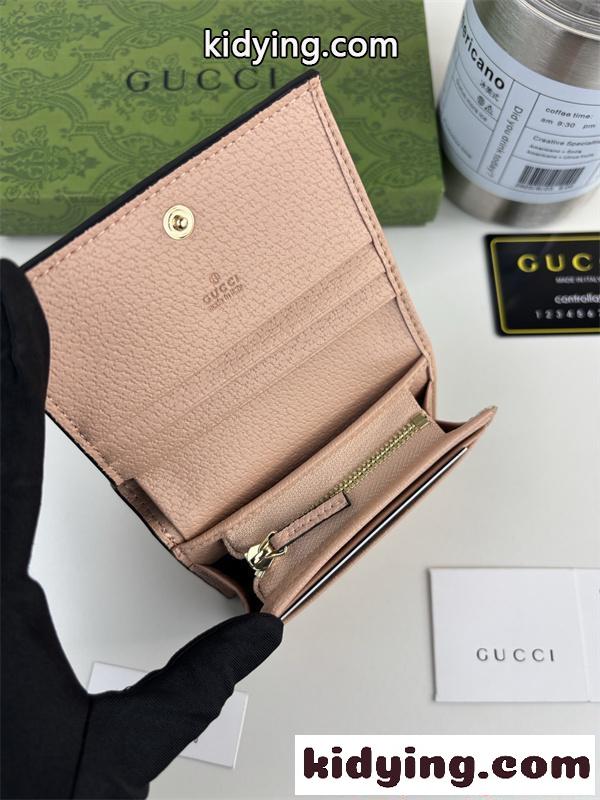 注目度急騰 GUCCI グッチ スーパーコピー 三つ折り財布 レディース ミニウォレット-5