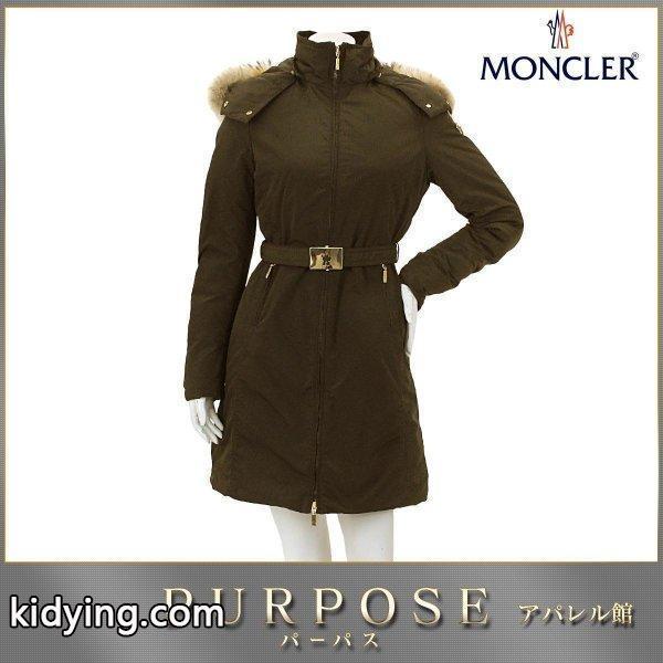 モンクレール MONCLER ダウンコート ポワチェ POITIERS ファー フード ベルト付き 中綿 フルジップ ブラウン サイズ 0 レディース :90020243:PURPOSEパーパス・ヤフー店 - 通販ショッピング-0