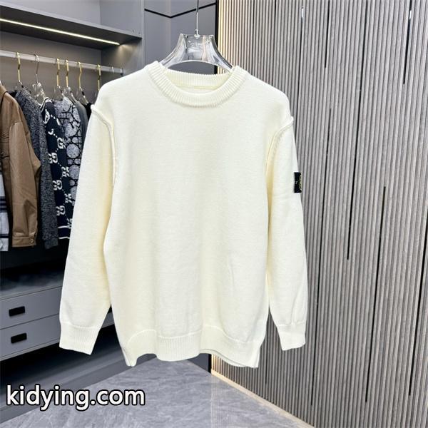 STONE ISLAND コピー ニットセーター 高品質 クラシックデザイン 上品 シンプル クルーネック ストーンアイランド-0
