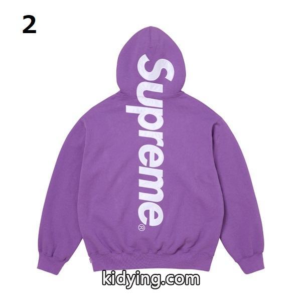 11色対応❤2026人気❤ Supreme  Satin Appliqué Hooded Sweatshirtシュプリームパーカーコピー-1