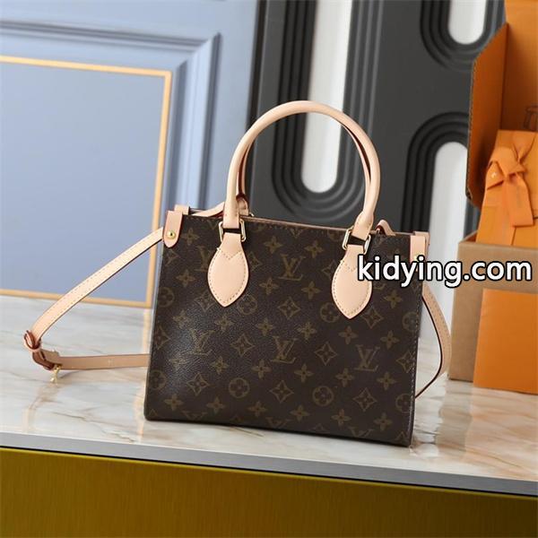 ブラウン クラシックロゴ ハンドル付き ルイヴィトン スーパーコピー トートバッグ Louis Vuitton 秋冬の定番-0
