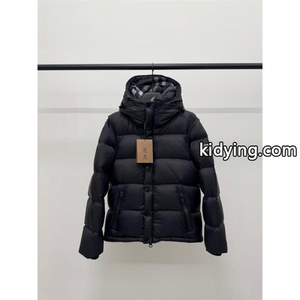 バーバリー コピー BURBERRY 本格派注目！2025秋冬防風対策 ブラック ダウンジャケット-1