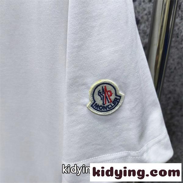 フロントレタリング ワンポイントパッチ スタイリッシュ MONCLER モンクレール コピー 半袖Tシャツ 注目作-8