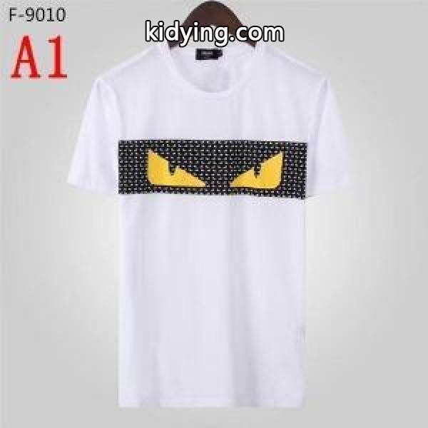 フェンディ FENDI きれいめな印象で着こなし 半袖Tシャツ 2019ss先どりトレンド_フェンディ FENDI_ブランド コピー 激安(日本最大級)-0