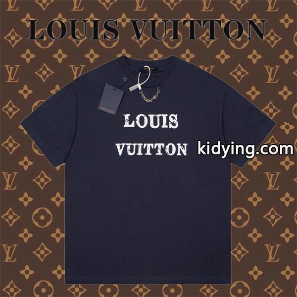 大特価春夏新作 ルイ ヴィトン LOUIS VUITTON Tシャツ\\半袖 2色可選乾きやすい_ルイ ヴィトン LOUIS VUITTON_ブランド コピー 激安(日本最大級)-0