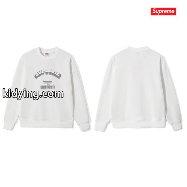 SUPREME シュプリーム コピー お洒落 冬仕様 ホワイト 即完 ロゴ スウェット-3