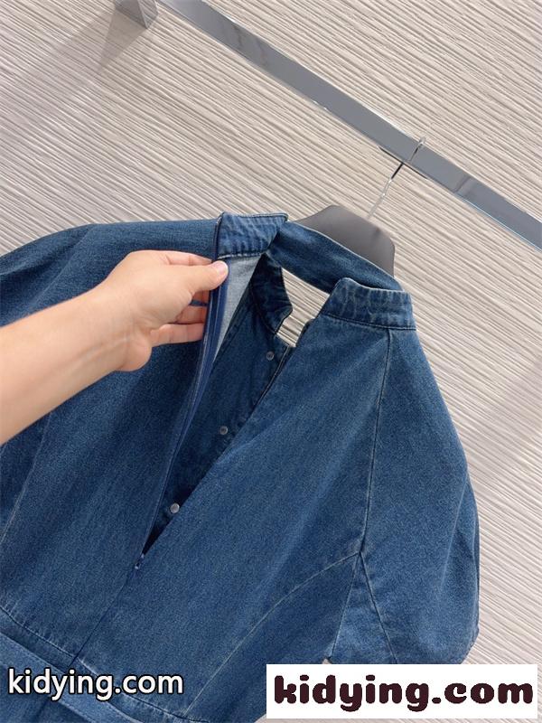 DIOR ディオール コピー ワンピース デニムデザイン クラシカルムード デイリースタイル 季節感のある装い-8