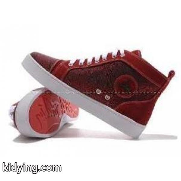 クリスチャン ルブタン スーパー コピー スニーカー レッド 人気セールのレザー ハイカット スタッズ CHRISTIAN LOUBOUTIN メンズ靴_クリスチャンルブタン CHRISTIAN LOUBOUTIN_ブランド コピー 激安(日本最大級)-0