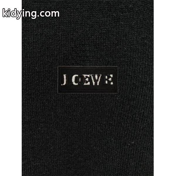 2026新作コーデ ブラック ニット ロゴアクセント 洗練 トレンド LOEWE ロエベ 偽物-3