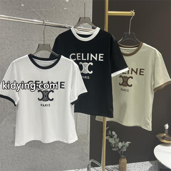 今季大人気新作登場 3色可選春夏入荷 Tシャツ/半袖CELINE セリーヌ_Tシャツブラウスシャツ_レディースファッション_スーパーコピーブランド激安通販 専門店-0