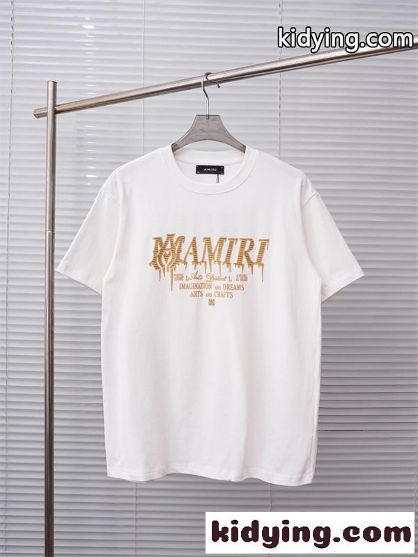 ヴィンテージロゴ オリジナル風プリント デイリーファッション AMIRI アミリ コピー 半袖Tシャツ 定番アイテム-1