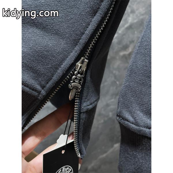 ダークグレー 洗練 スウェット 入手困難 秋冬希少アイテム クロムハーツ スーパーコピー Chrome Hearts パーカー-5