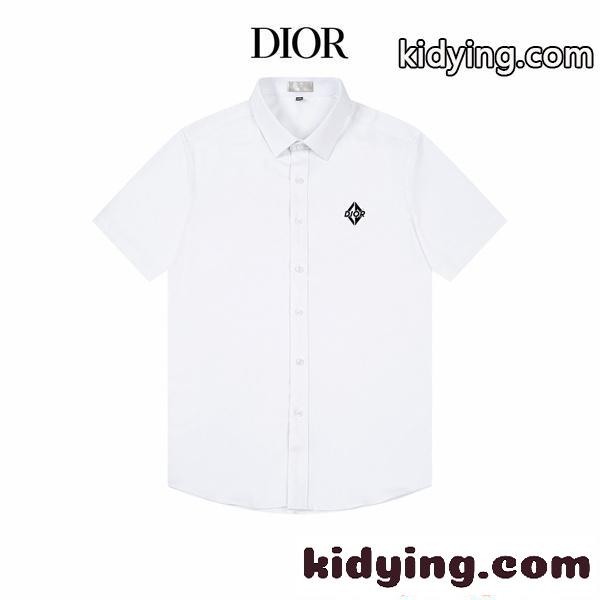 刺繍 ディオール スーパーコピー 半袖シャツ 襟付き ブラック ホワイト 夏 カジュアル 上品 メンズ Dior 軽やか-7