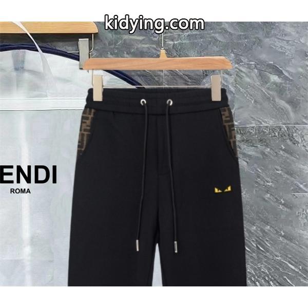 2025秋冬本格・快適フィット サイドロゴ FENDI フェンディ コピー スウェットパンツ 売れ行きUP-2