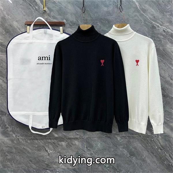 AMI PARIS アミ パリス コピー秋冬 上品 シルエット 长く使える 定番 タートル ニット-1