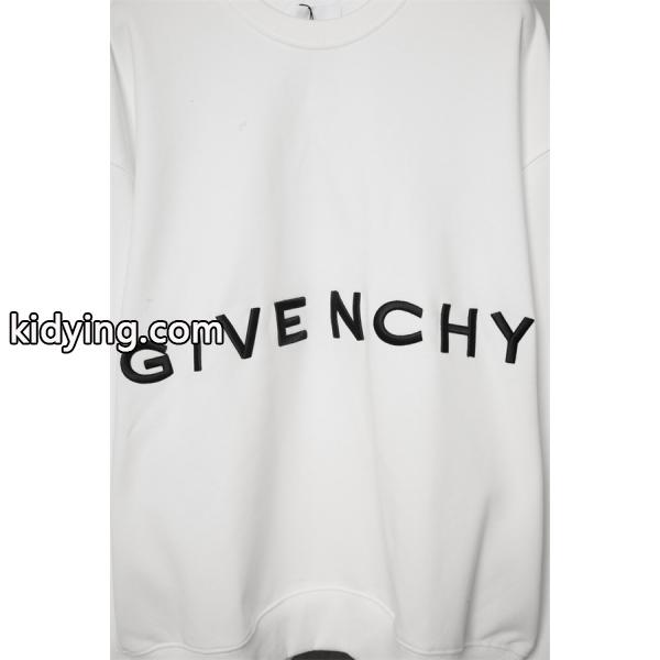 GIVENCHY コピー 秋冬ミニマル 洗練された 万能 ブラック ホワイトロゴ パーカー ジバンシー-3