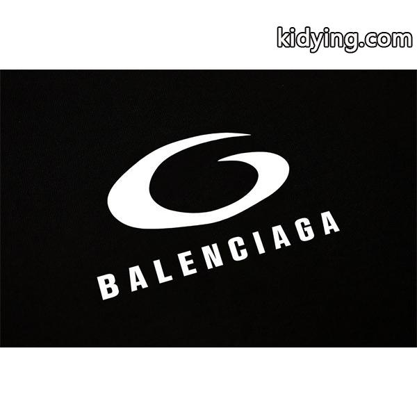 BALENCIAGA スーパーコピー 長袖Tシャツ ブラック ロゴプリント ストリート カジュアル バレンシアガ-2