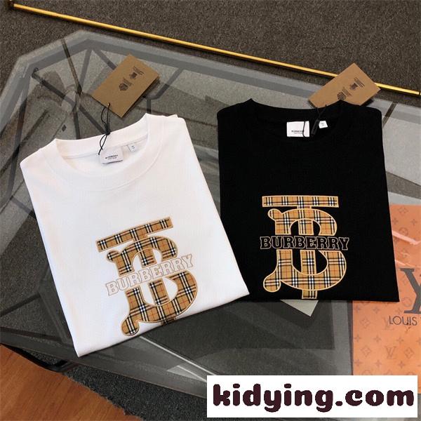 人気Burbberryバーバリーｔシャツコピー2026春夏刺繡ロゴlogo高品質個性的-1