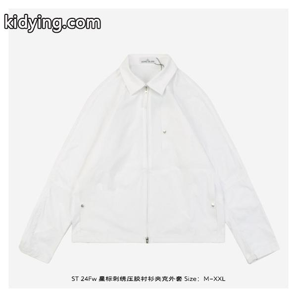 ストーンアイランド コピー ジャケット ブラック 高級感 袖ボタン ストリートファッション STONE ISLANDスーパーコピーブランド激安通販 専門店-0