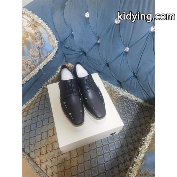 STELLA McCARTNEY ステラマッカートニー コピー 2026新作 厚底レースアップ ブラック モダン クール-3