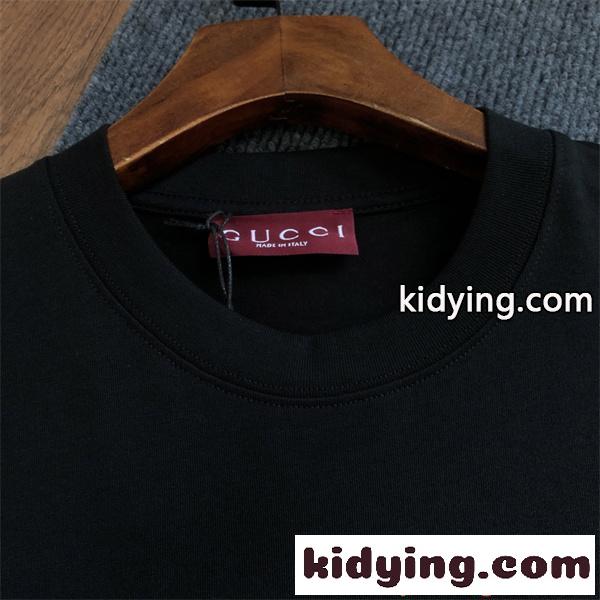 今季売れ筋 GUCCI グッチ コピー 半袖Tシャツ プリント ワイドシルエット 通気生地-4