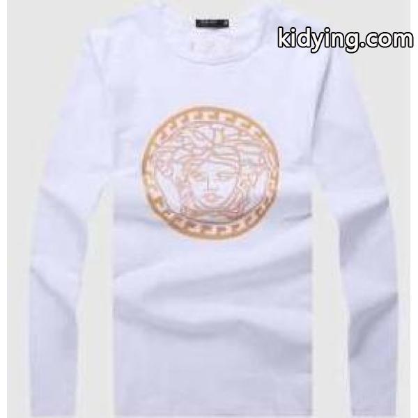 ユニークなデザインのヴェルサーチ コピー 激安、Versaceの王女画像のメンズ長袖Tシャツ_ヴェルサーチ VERSACE_ブランド コピー 激安(日本最大級)-2