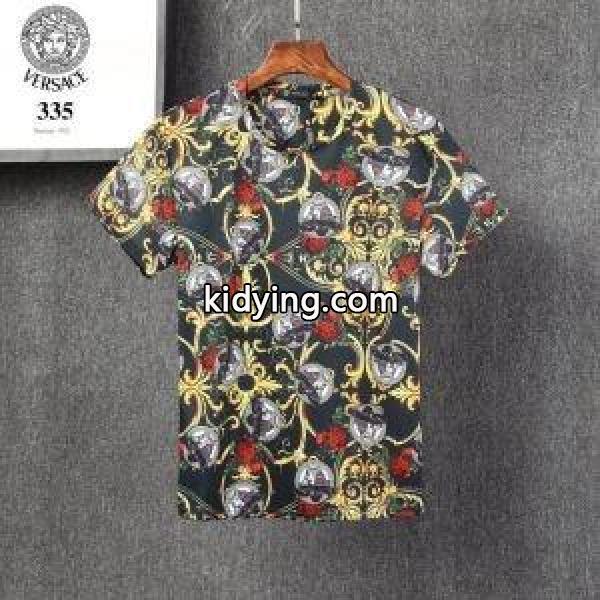 多色可選 半袖Tシャツ 春夏の上品コーデ ヴェルサーチ 華やかさを一瞬で引き上げ VERSACE_ヴェルサーチ VERSACE_ブランド コピー 激安(日本最大級)-2