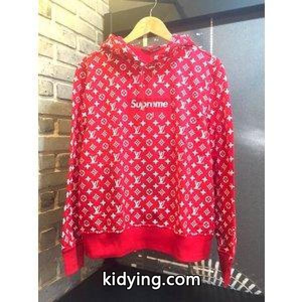 【 Supreme × Louis Vuitton -BOX LOGO Hooded Sweatshirt- 2017AW 】シュプリーム ルイ・ヴィトン ボックス ロゴ フーディー パーカー ホワイト 白 :sup-louis-2:JAH GUIDANCE - 通販ショッピング-0
