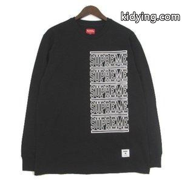 未使用品 シュプリーム SUPREME Tシャツ カットソー 国内正規 Stacked L/S Top 18SS WEEK2 新作 M 黒 ブラック メンズ【中古】【ベクトル 古着】 :003-901803100038:ブランド古着販売のベクトル - 通販ショッピング-0