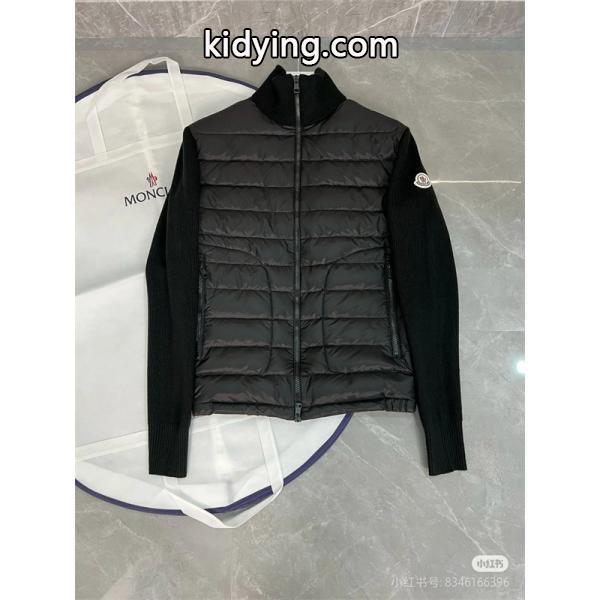 Moncler モンクレール 激安 メンズ ダウン ニットジャケット ブラック 2025年秋冬 新作-1