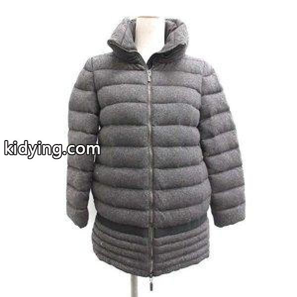 モンクレール MONCLER ダウンジャケット LEUCATE ルカット アンゴラ混 グレー レディース 通販-0