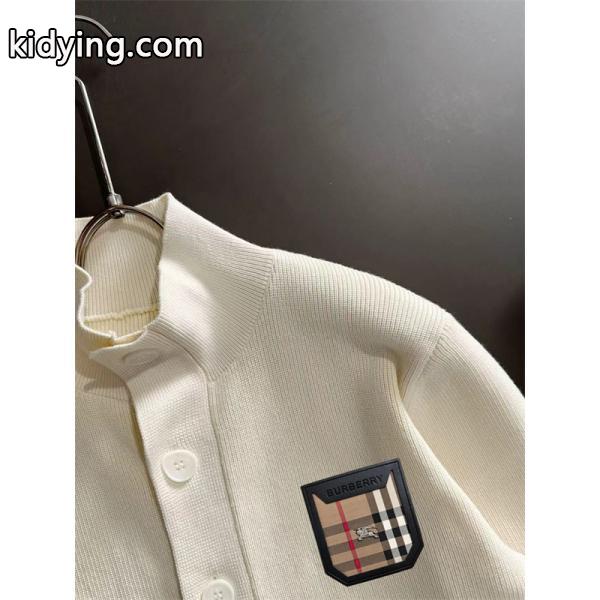 バーバリー コピー BURBERRY プレミアム感満載 2025新登場 ホワイト 秋冬 上質ニットカーディガン-2