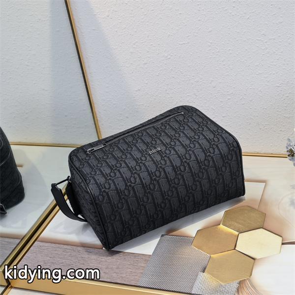実用性抜群 ボックスポーチ ダブルファスナー 小物収納 DIOR ディオール コピー-4