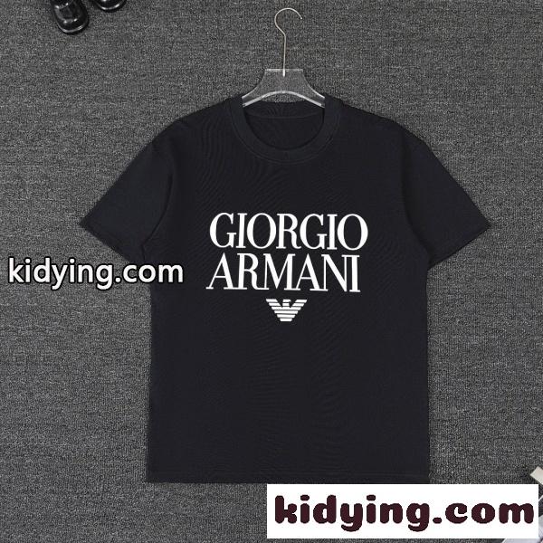 GIORGIO ARMANI コピー ジョルジオアルマーニ ロゴセットアップ 半袖Tシャツ ショートパンツ 上下セット リラックスフィット 人気モデル-3