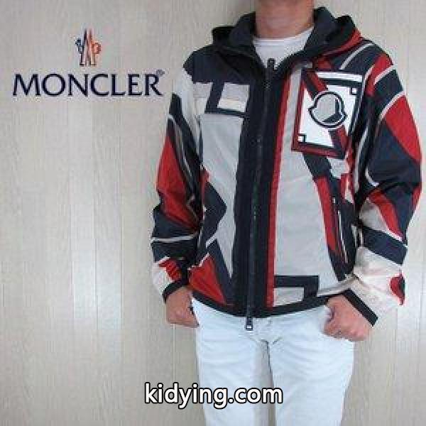 モンクレール MONCLER メンズ ナイロン ジャケット アウター ブルゾン ジップパーカー 4060805 539CP/455/ネイビー サイズ：1/3 :key-20180201-031:madoricci - 通販ショッピング-0