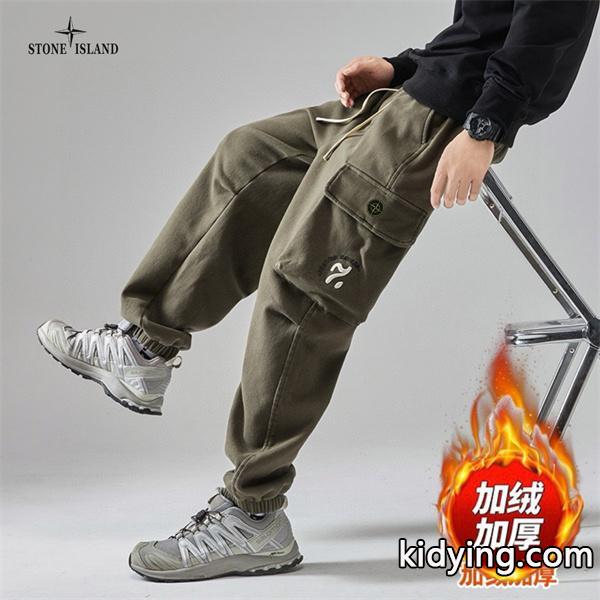 秋冬防寒仕様 裏起毛 STONE ISLAND ストーンアイランド スーパーコピー カーゴパンツ 温かさ トレンド-3