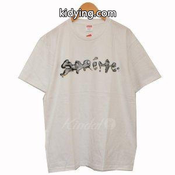 Supreme 2018AW Liquid Tee Tシャツ リキッドTシャツ ホワイト サイズ:M (二子玉川店) 180824 :584518001909:カインドオル - 通販ショッピング-0