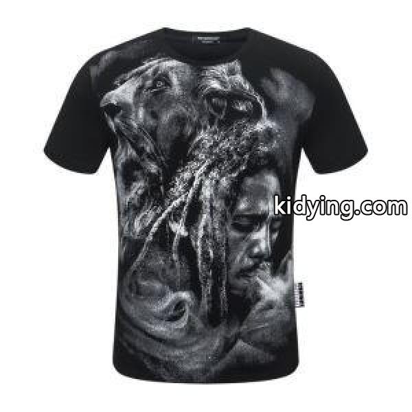 多色可選 ナチュラルコーデのコツ フィリッププレイン PHILIPP PLEIN 半袖Tシャツ ナチュラルスタイルに最適_フィリッププレイン PHILIPP PLEIN_ブランド コピー 激安(日本最大級)-1