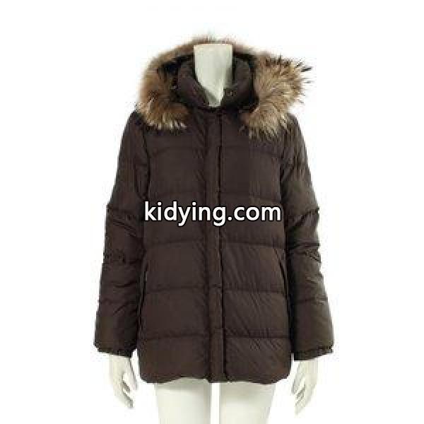 モンクレール MONCLER ダウンジャケット バレンタイン ダークブラウン 茶色 XXS アウター 00 ナイロン100% フェザー VALENTINE フード ファー付き レディース :114-201802131650:ブランド古着販売のベクトル - 通販ショッピング-0