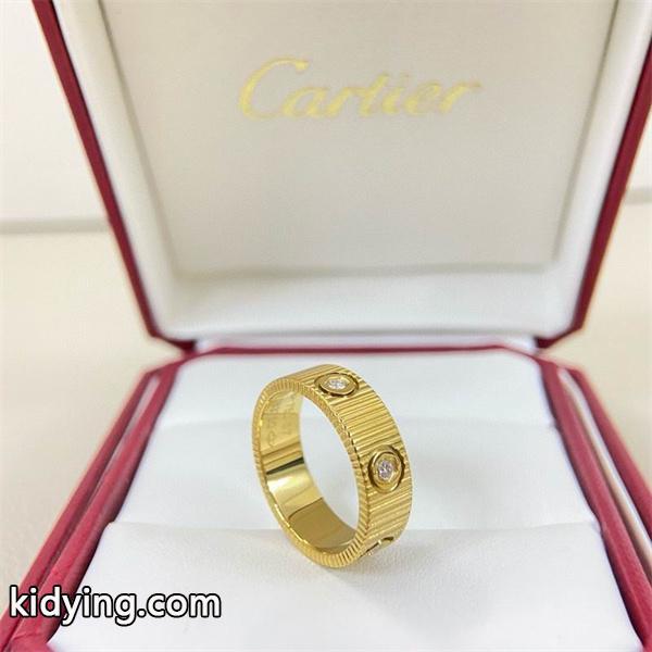 存在感抜群 Cartier カルティエ コピー リブテクスチャー リング 高級 2026新作-1