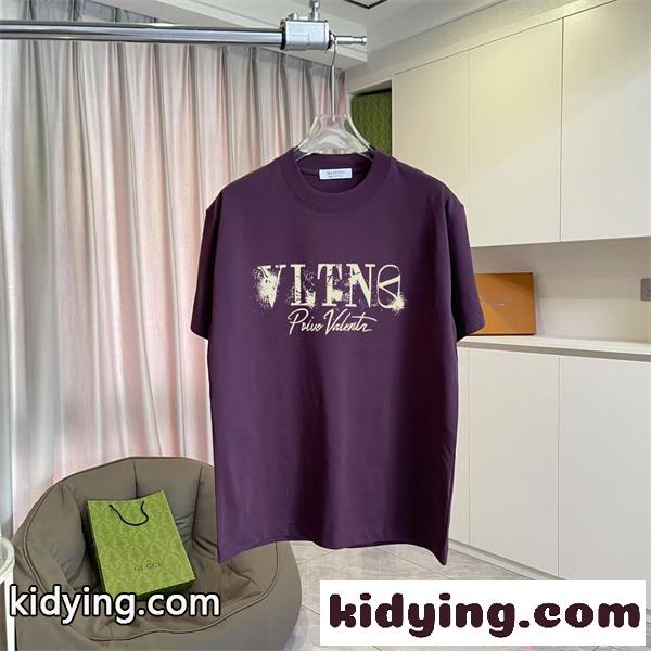 男女兼用26ss☆☆ヴァレンティノtシャツコピー☆☆VALENTINO最新作人気アイテムパープル-1