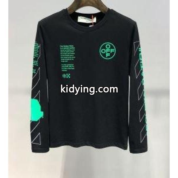毎シーズン人気が高い Off-White オフホワイト 長袖Tシャツ 2色可選 2019春夏に人気のトレンド新作_Off-White オフホワイト_ブランド コピー 激安(日本最大級)-1